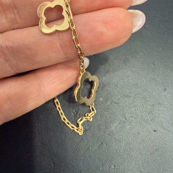 Byzantine Alhambra bracelet, 3 motifs, 18K yellow gold - Picture 6 of 12